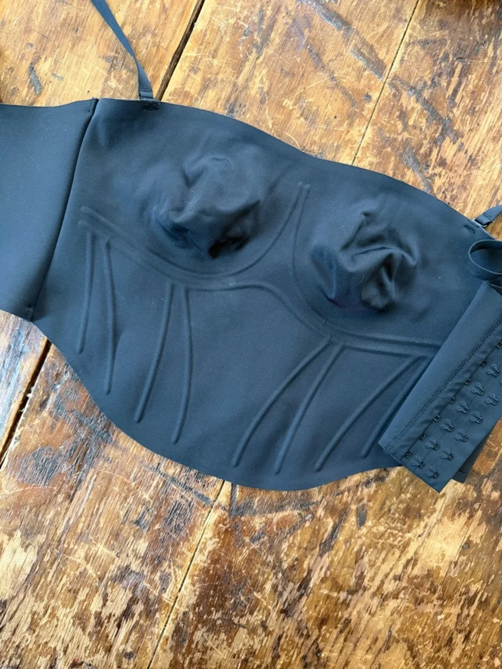 Skims Black Corset-Style Bustier Top medium - Picture 3 of 4